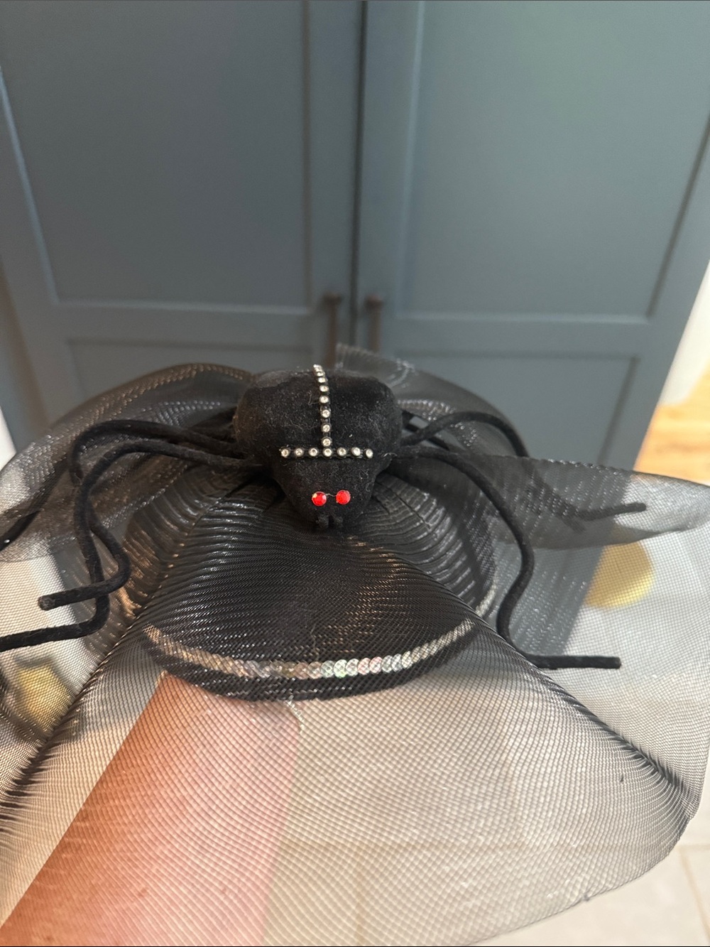 Black Spider Accent Fascinator Hat - Unbranded - Picture 5 of 6